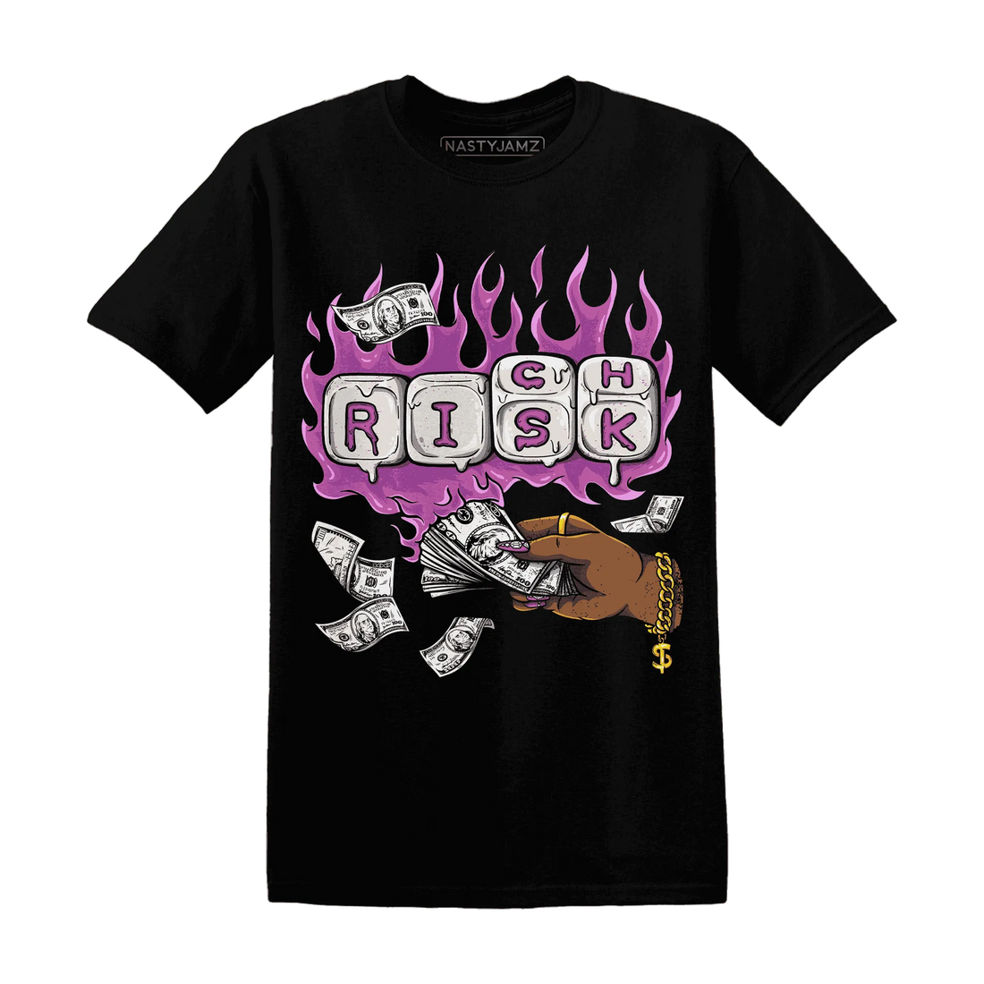 GS-Hyper-Violet-4s-T-Shirt-Match-Rich-Or-Risk
