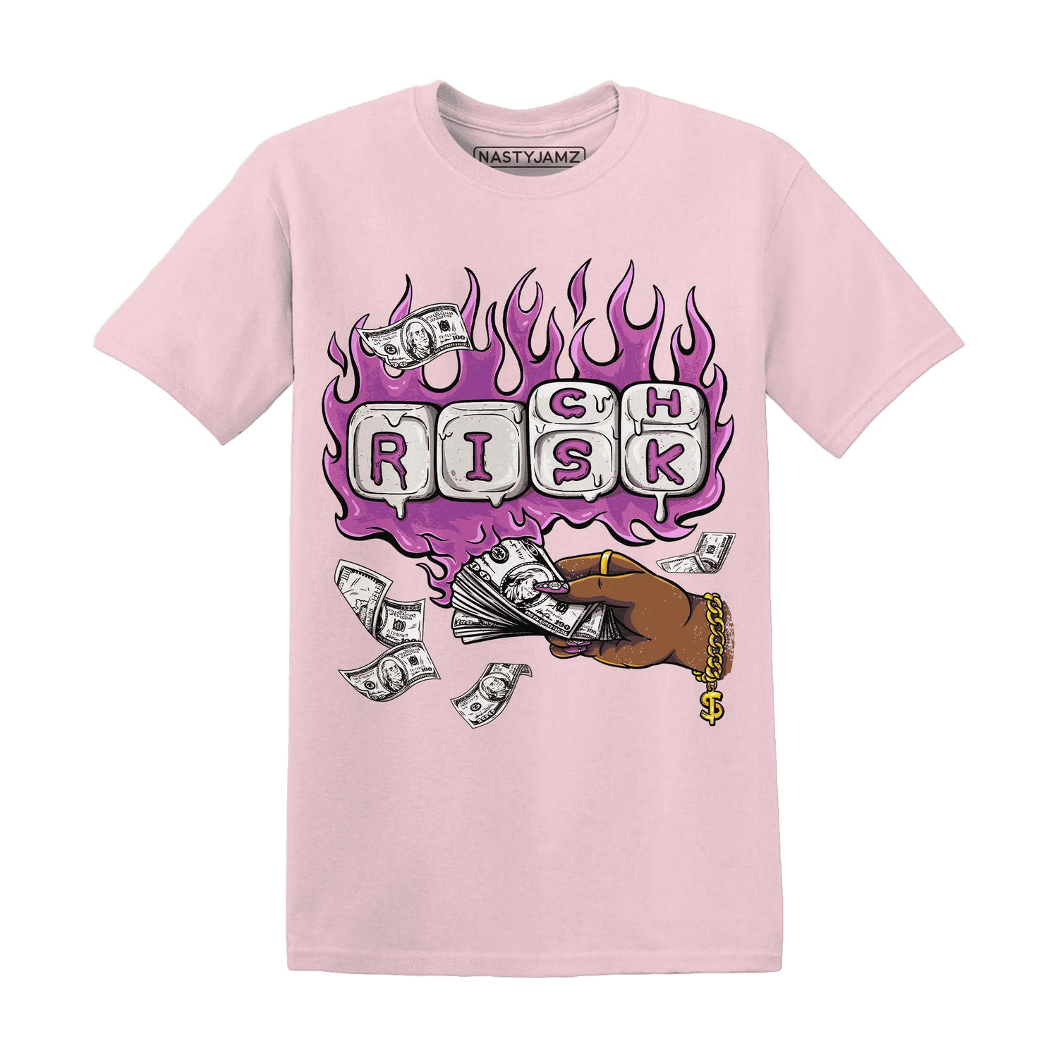 GS-Hyper-Violet-4s-T-Shirt-Match-Rich-Or-Risk