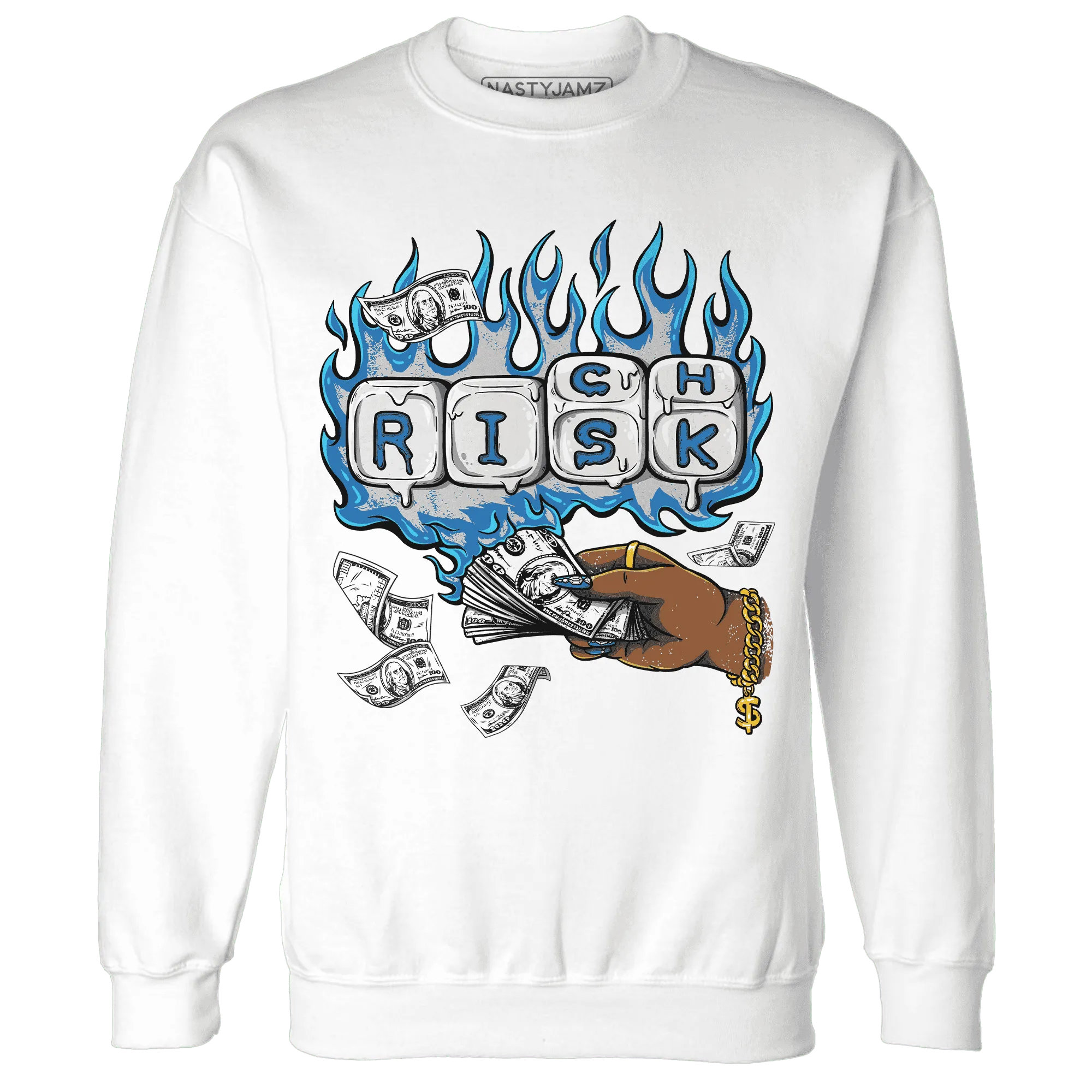 Industrial-Blue-4s-Sweatshirt-Match-Rich-Or-Risk