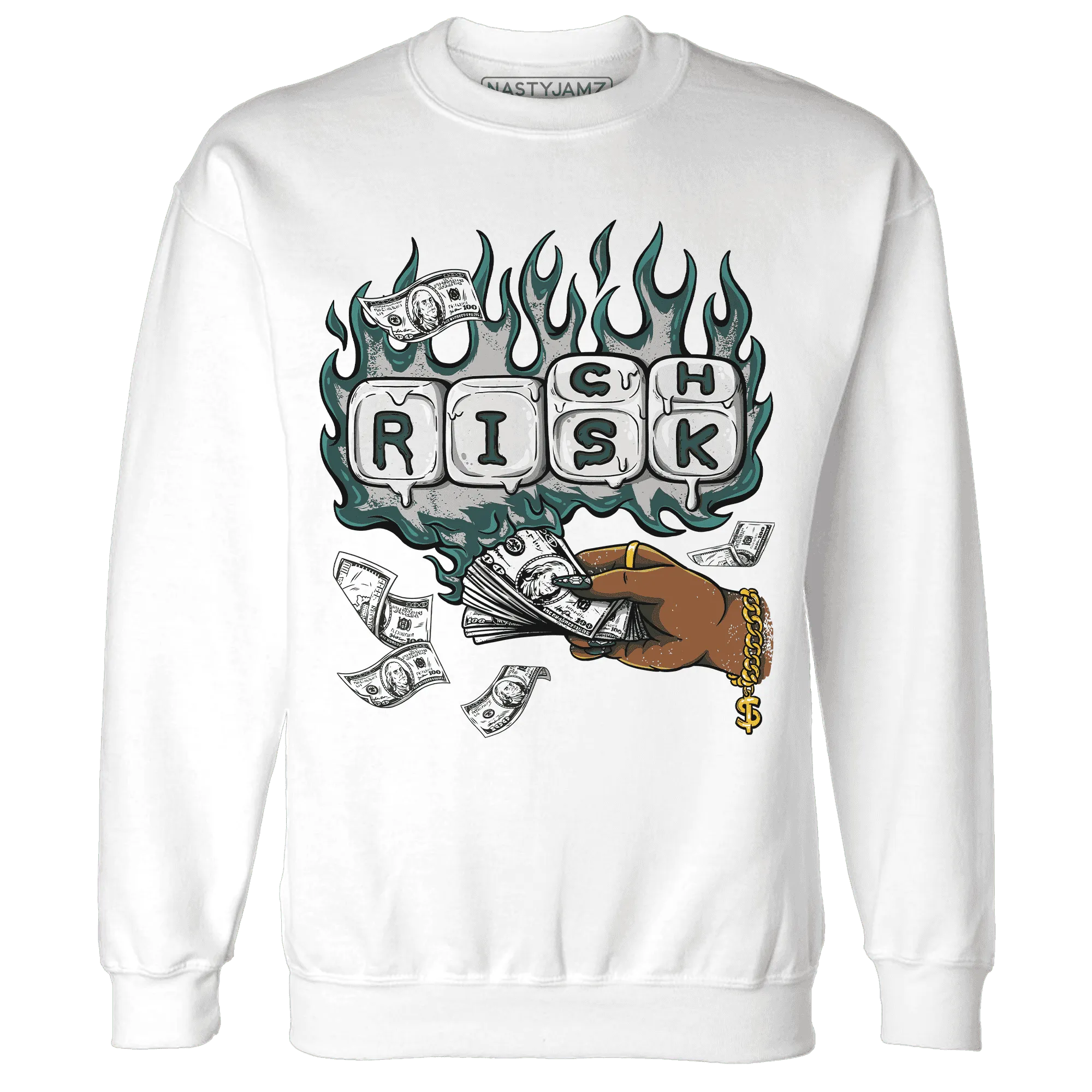 Oxidized-Green-4s-Sweatshirt-Match-Rich-Or-Risk