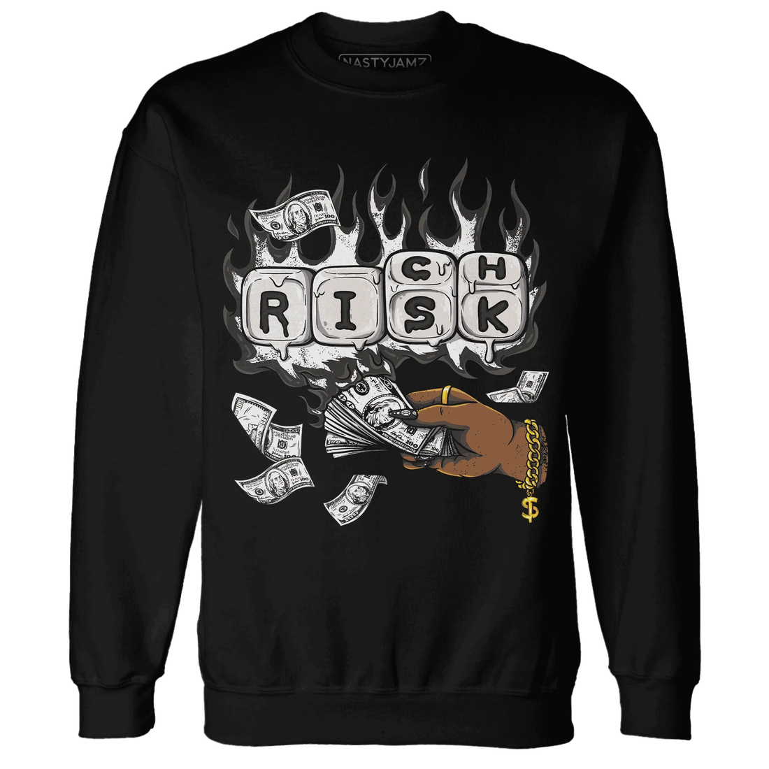 White-Thunder-4s-Sweatshirt-Match-Rich-Or-Risk