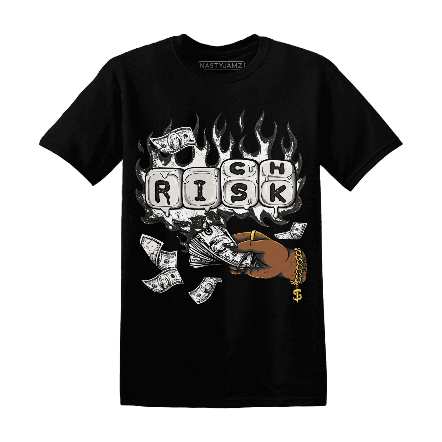 Reverse-Oreo-6s-T-Shirt-Match-Rich-Or-Risk