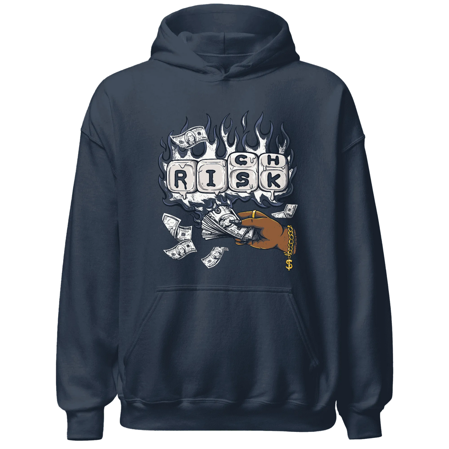 White-Navy-6s-Hoodie-Match-Rich-Or-Risk