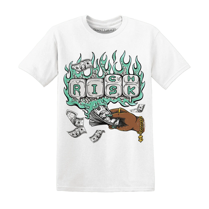 Green-Glow-3s-T-Shirt-Match-Rich-Or-Risk