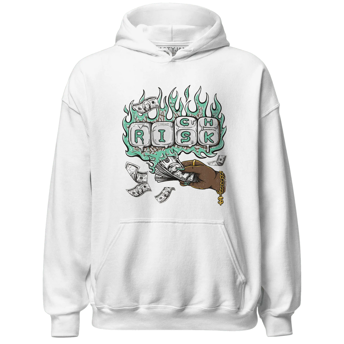 Green-Glow-3s-Hoodie-Match-Rich-Or-Risk