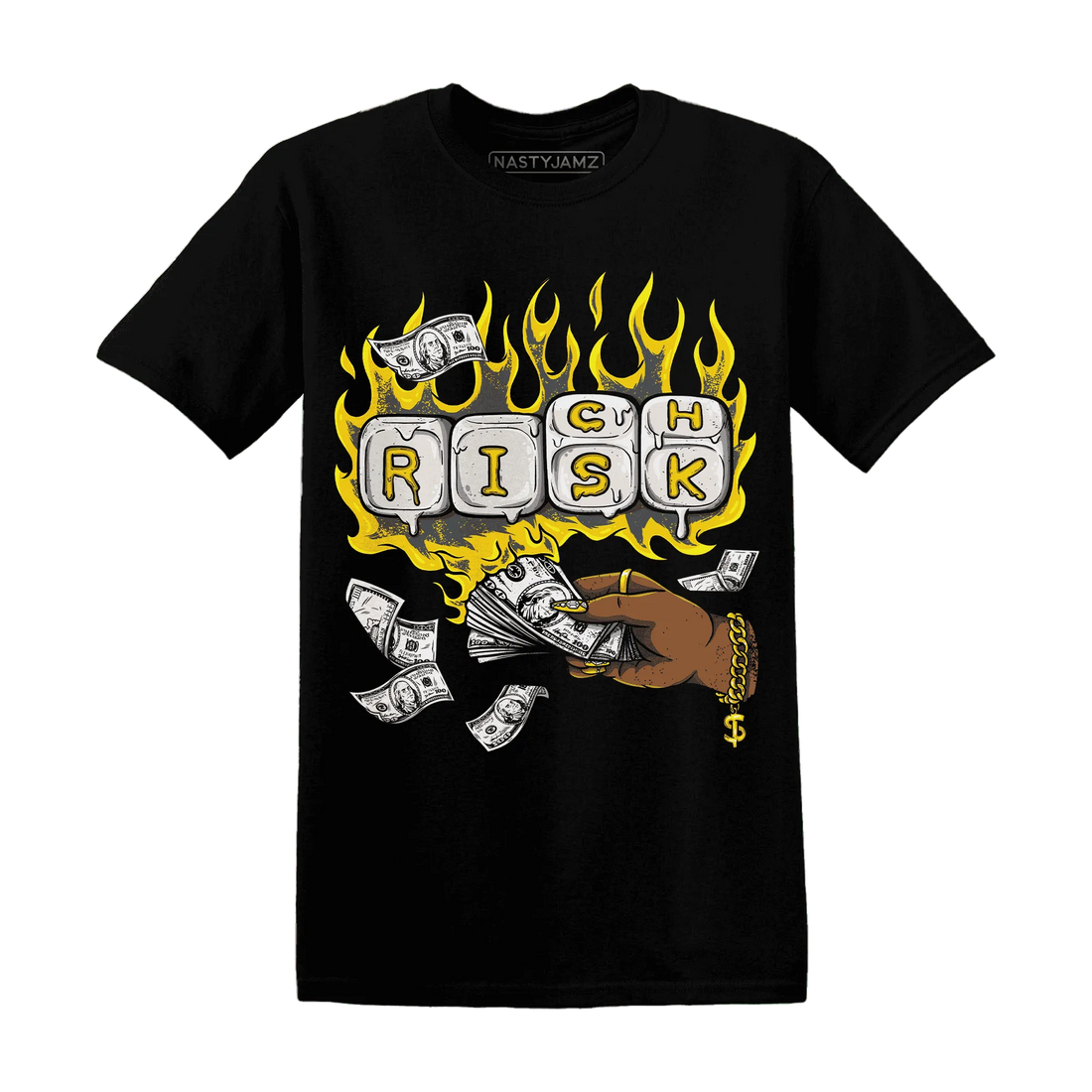 Thunder-4s-T-Shirt-Match-Rich-Or-Risk