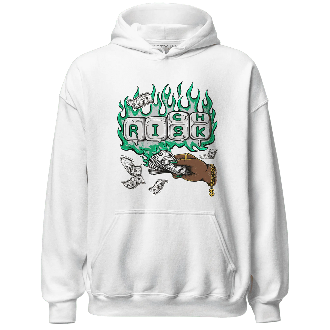 Lucky-Green-5s-Hoodie-Match-Rich-Or-Risk