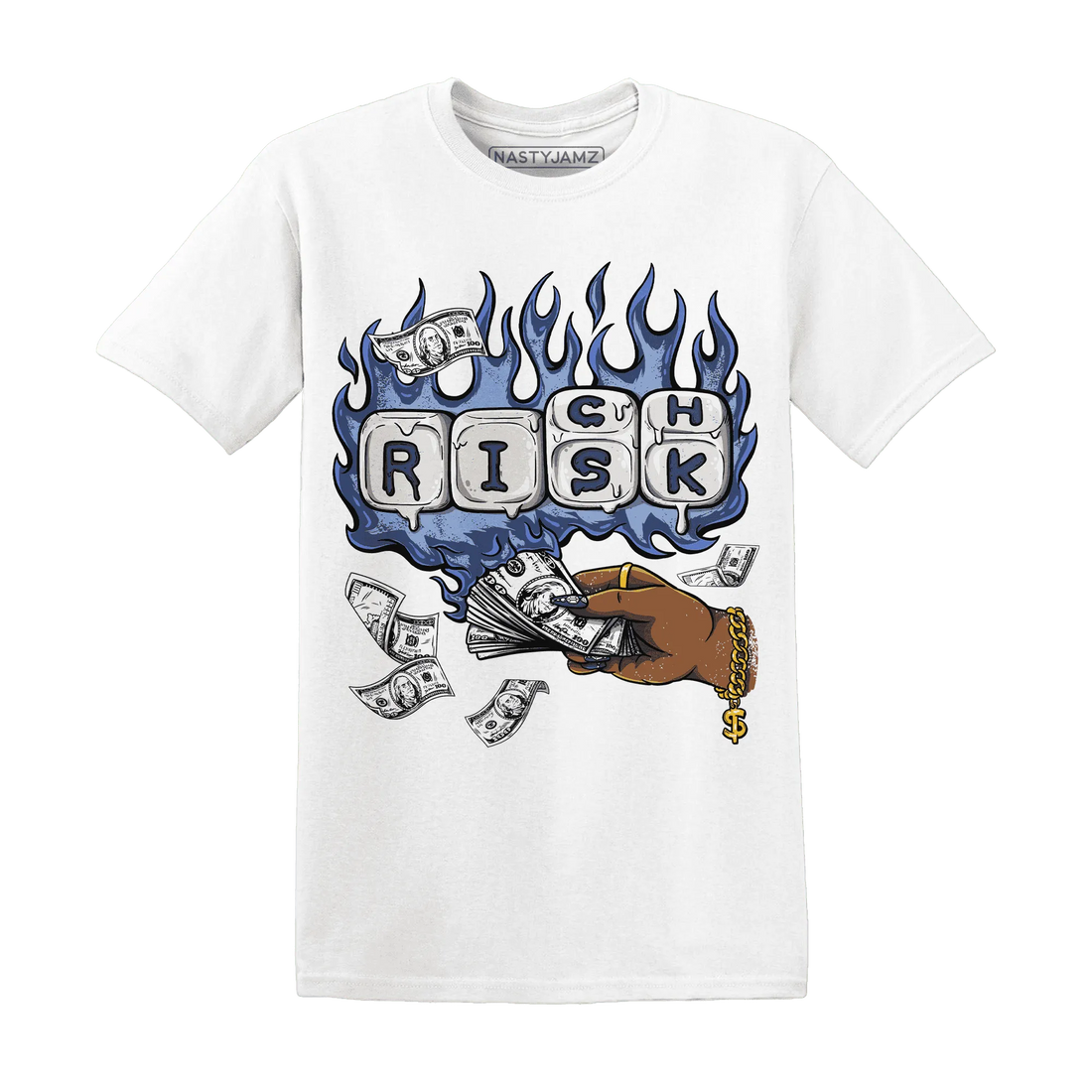 Midnight-Navy-5s-T-Shirt-Match-Rich-Or-Risk