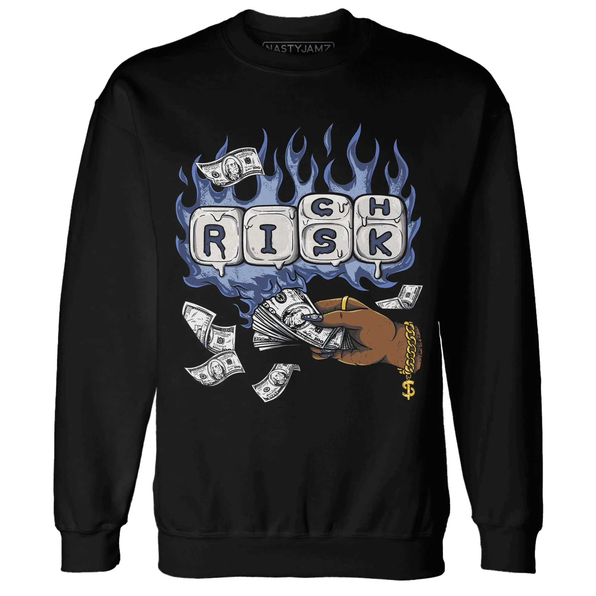 Midnight-Navy-5s-Sweatshirt-Match-Rich-Or-Risk