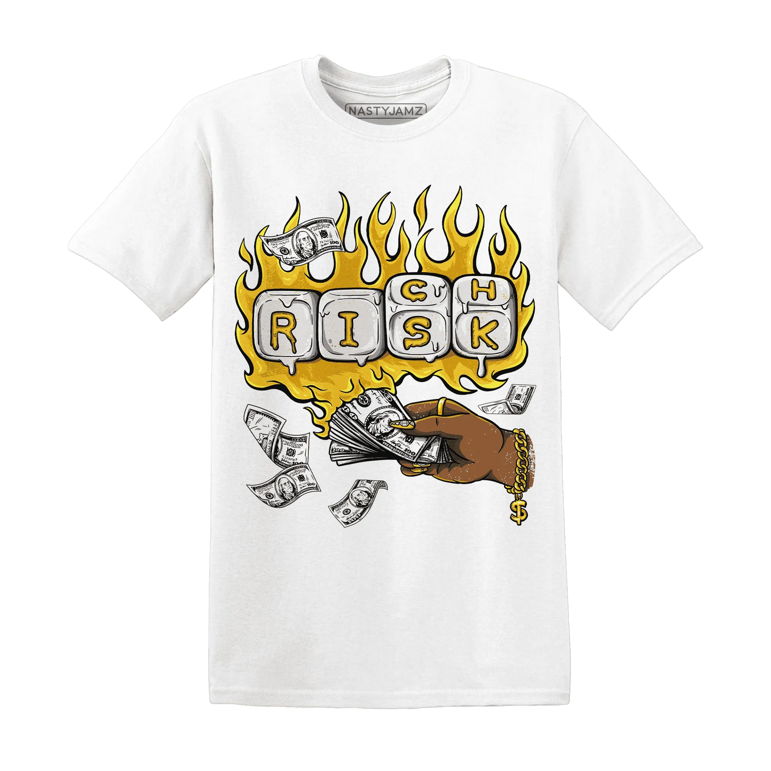 Yellow-Ochre-6s-T-Shirt-Match-Rich-Or-Risk