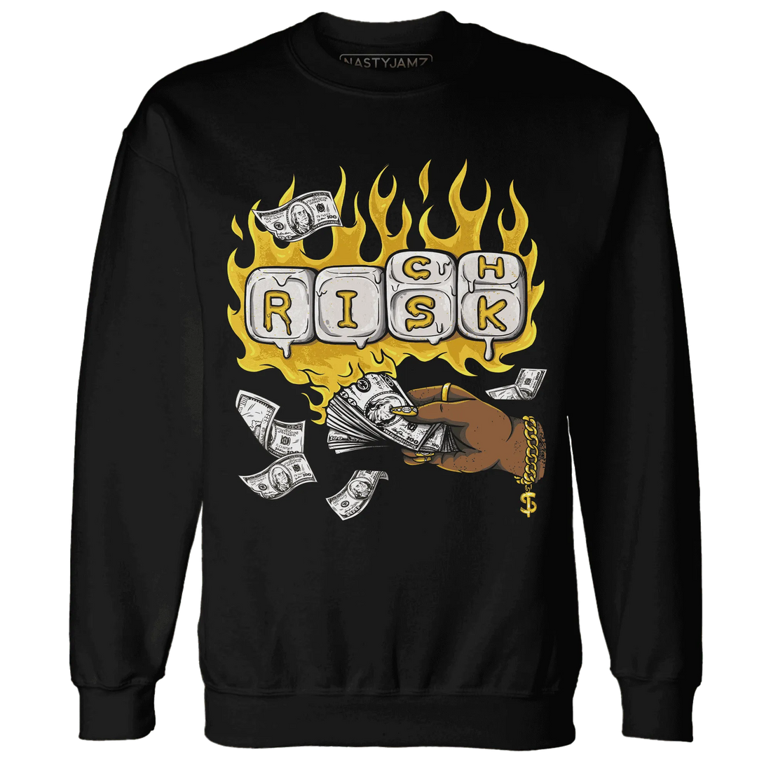 Yellow-Ochre-6s-Sweatshirt-Match-Rich-Or-Risk