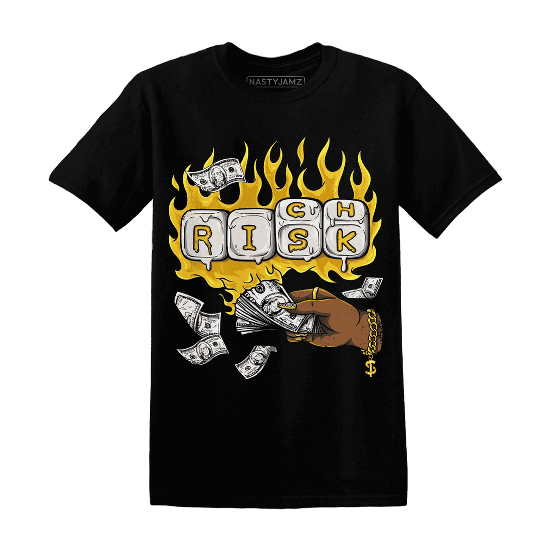 Yellow-Ochre-6s-T-Shirt-Match-Rich-Or-Risk