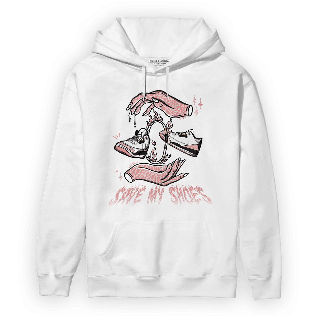 Red Stardust 3s Hoodie Match Save My Shoes - NastyJamz