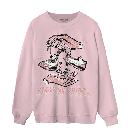 Red Stardust 3s Sweatshirt Match Save My Shoes - NastyJamz