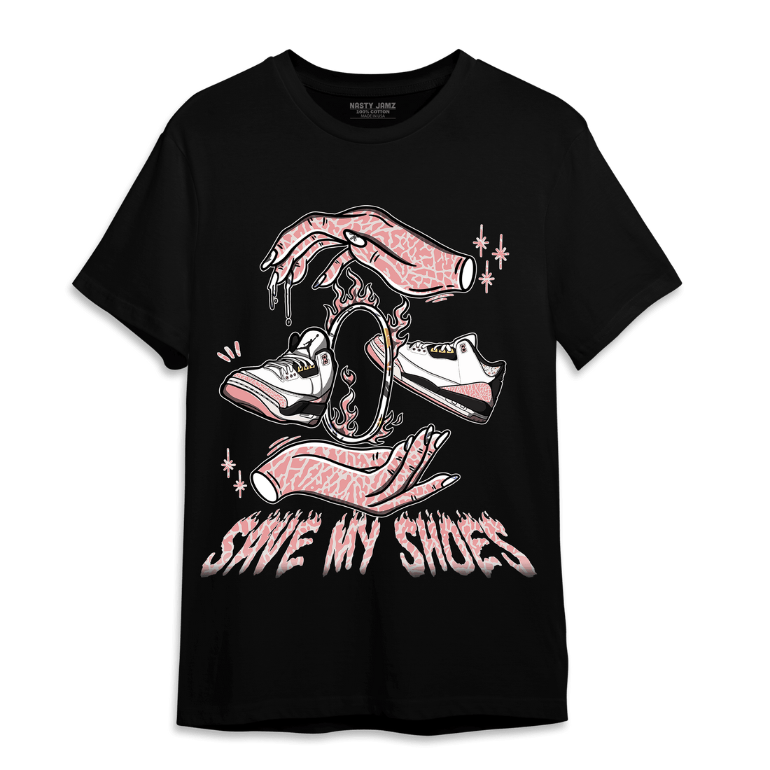 Red Stardust 3s T Shirt Match Save My Shoes - NastyJamz