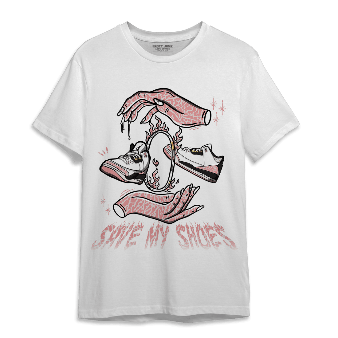 Red Stardust 3s T Shirt Match Save My Shoes - NastyJamz