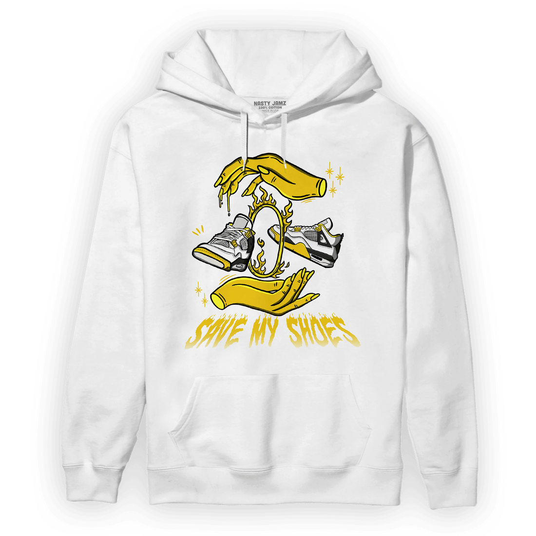 Vivid Sulfur 4s Hoodie Match Save My Shoes - NastyJamz