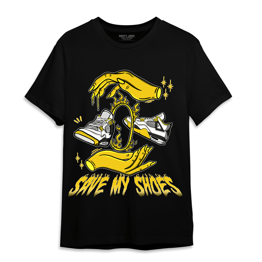 Vivid Sulfur 4s T Shirt Match Save My Shoes - NastyJamz