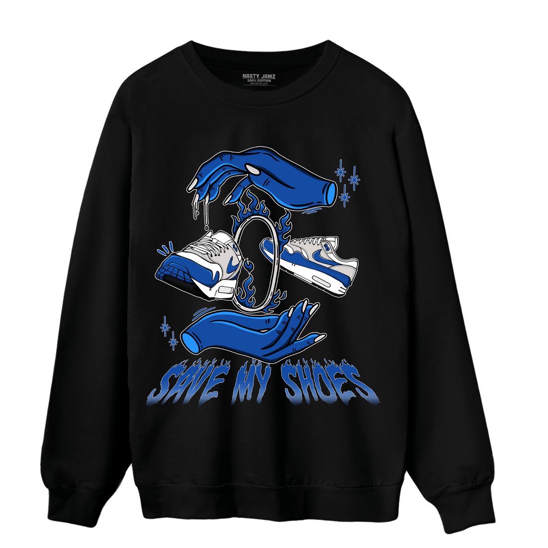 Air Max 1 86 Royal Sweatshirt Match Save My Shoes - NastyJamz