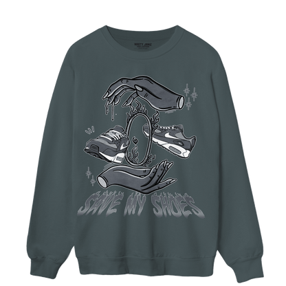 Air Max 90 Iron Grey Sweatshirt Match Save My Shoes - NastyJamz