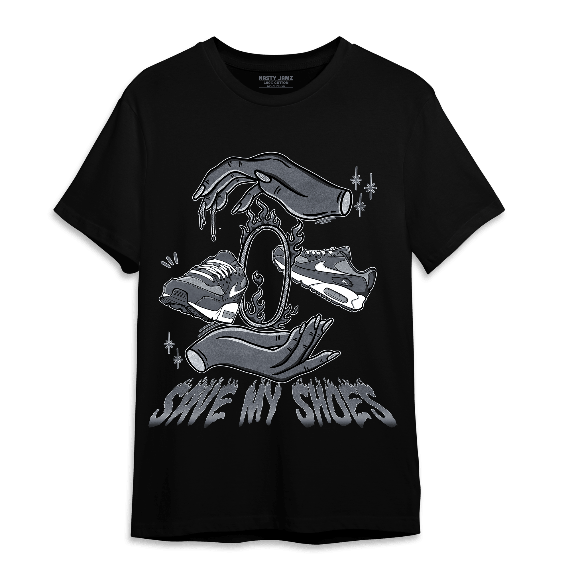 Air Max 90 Iron Grey T Shirt Match Save My Shoes - NastyJamz