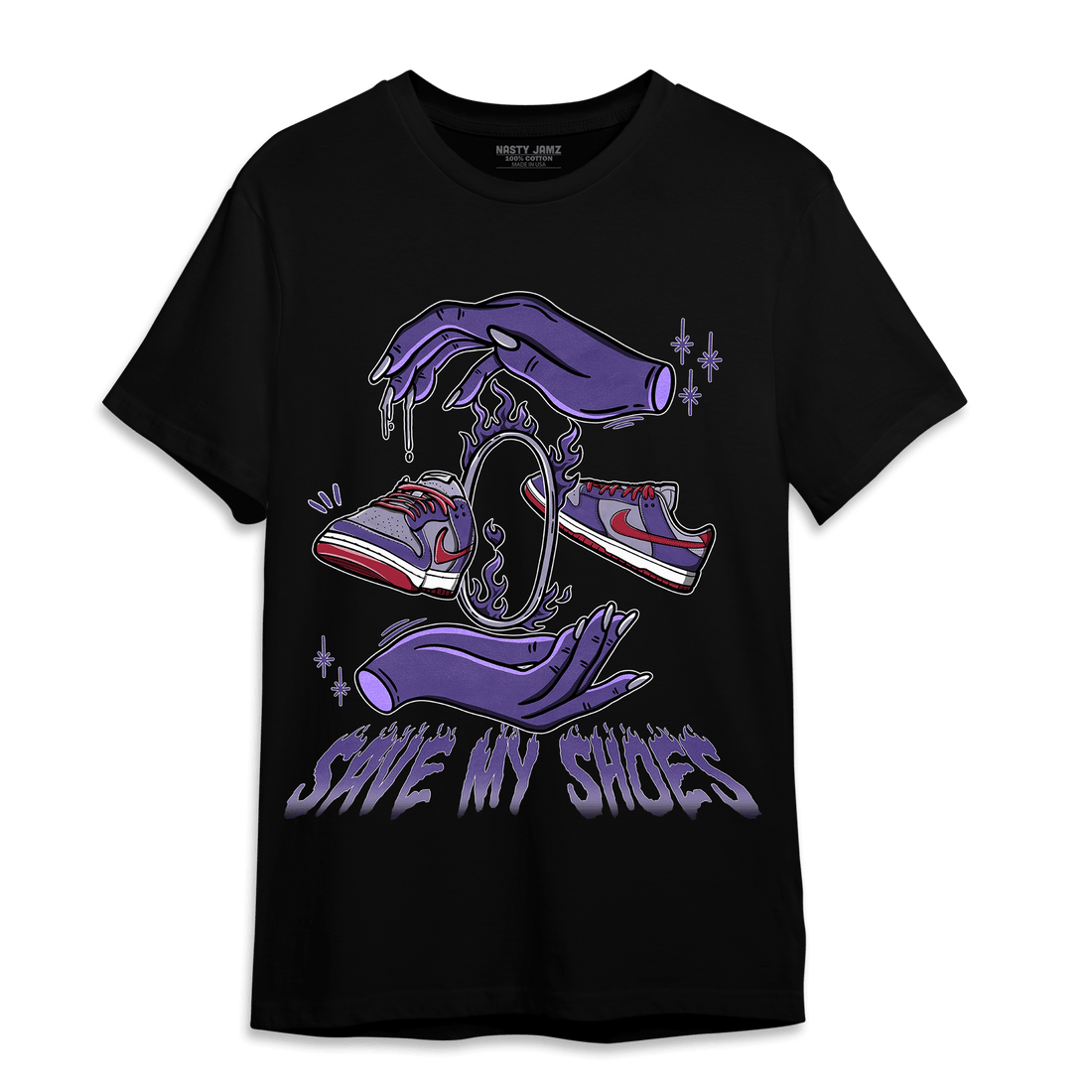 Dunk Low Plum T Shirt Match Save My Shoes - NastyJamz