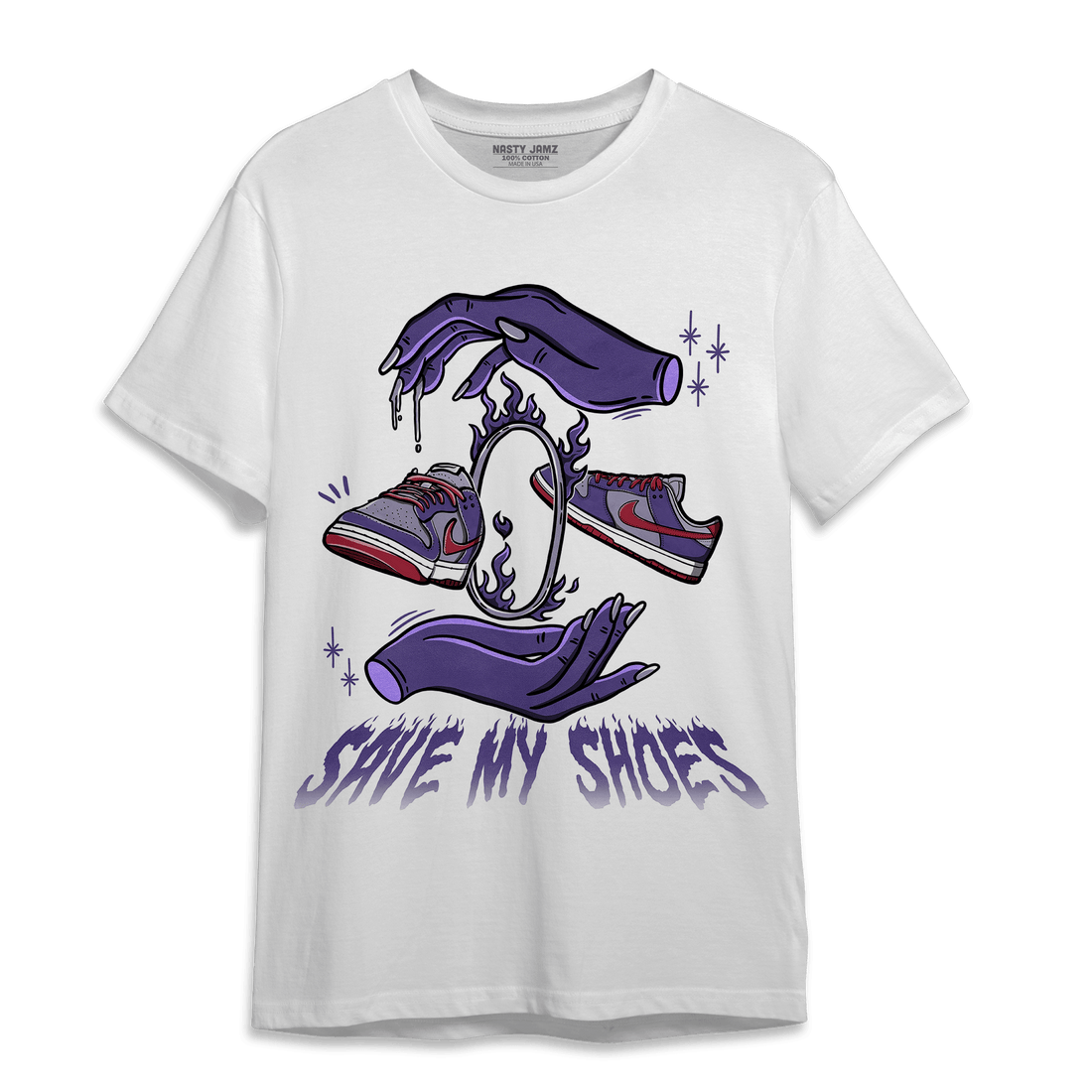 Dunk Low Plum T Shirt Match Save My Shoes - NastyJamz