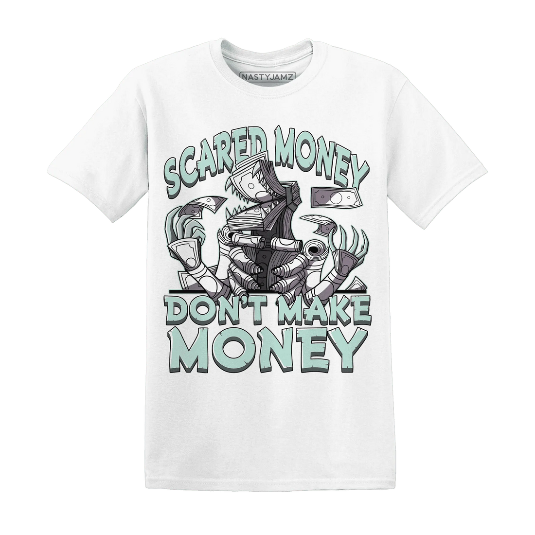 NastyJamz-AF-1-Low-Jade-Ice-White-T-Shirt-Match-Scared-Money