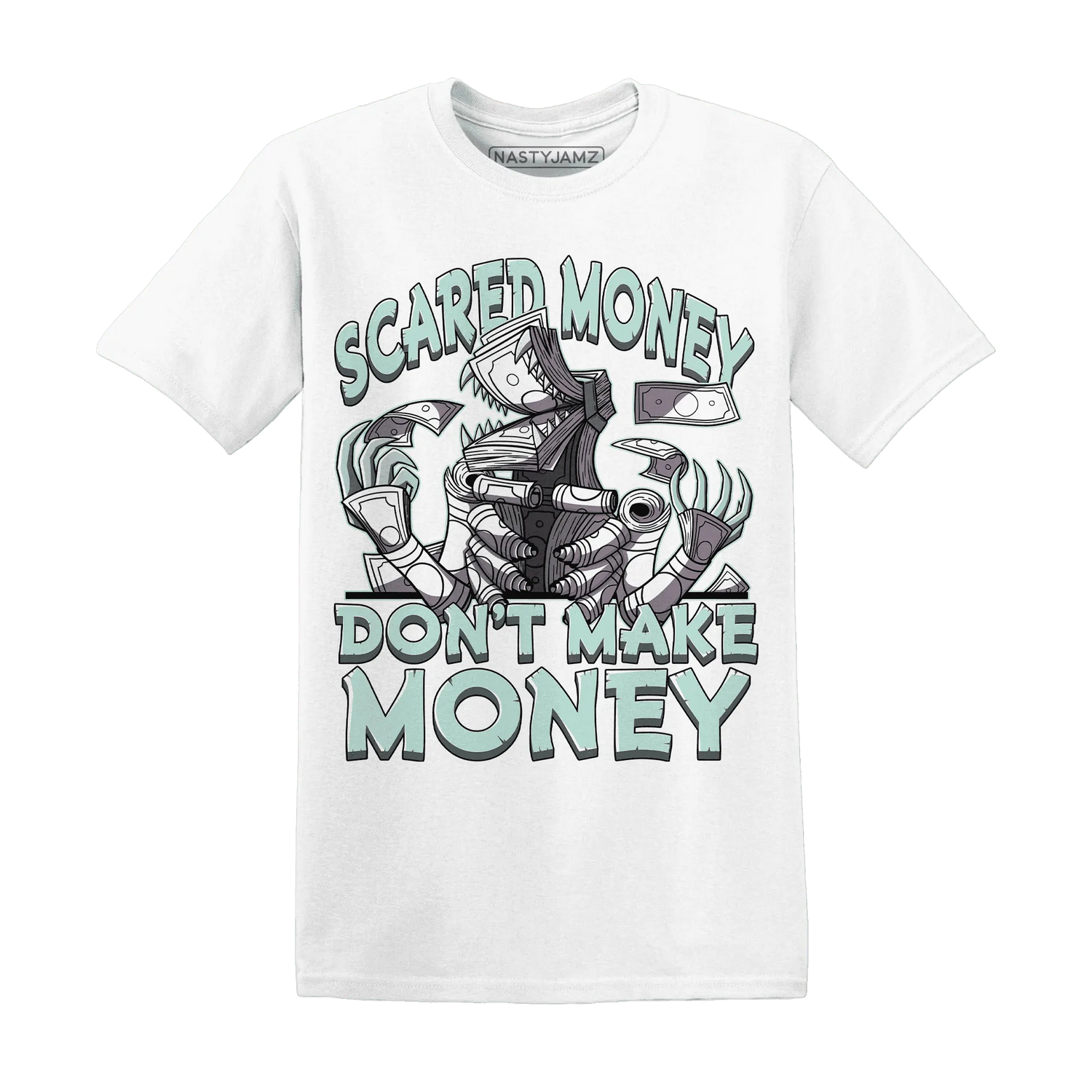 NastyJamz-AF-1-Low-Jade-Ice-White-T-Shirt-Match-Scared-Money