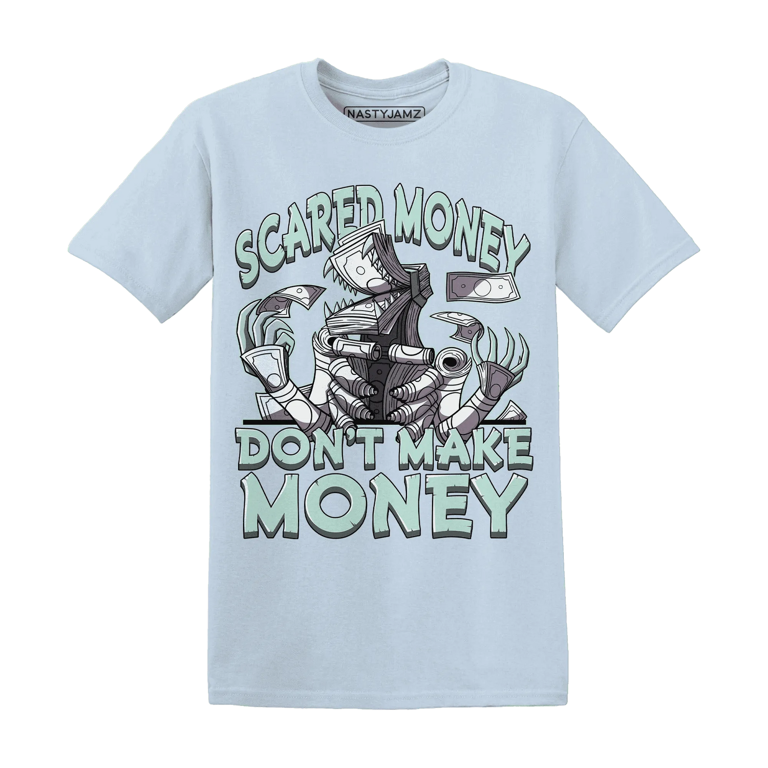 NastyJamz-AF-1-Low-Jade-Ice-White-T-Shirt-Match-Scared-Money