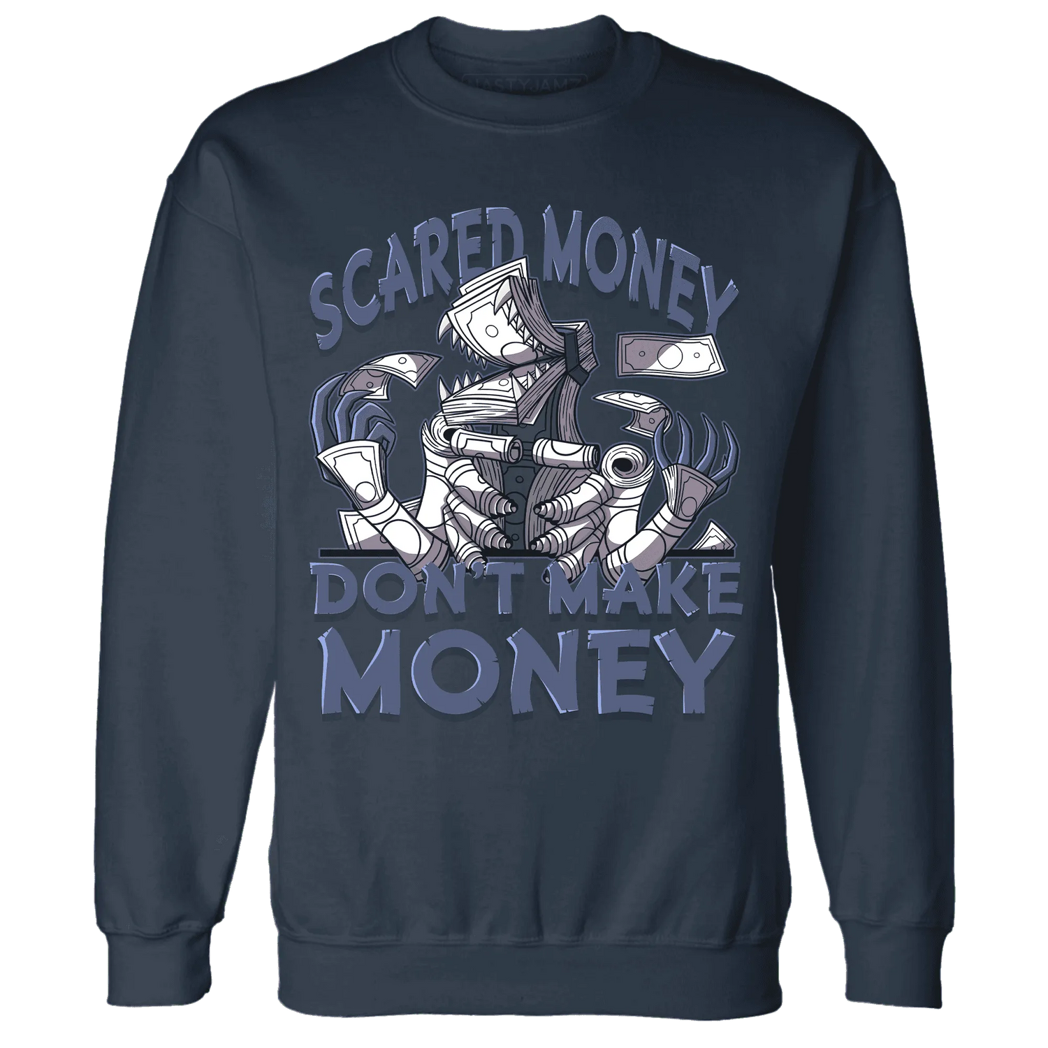 Low-Diffused-Blue-11s-Sweatshirt-Match-Scared-Money