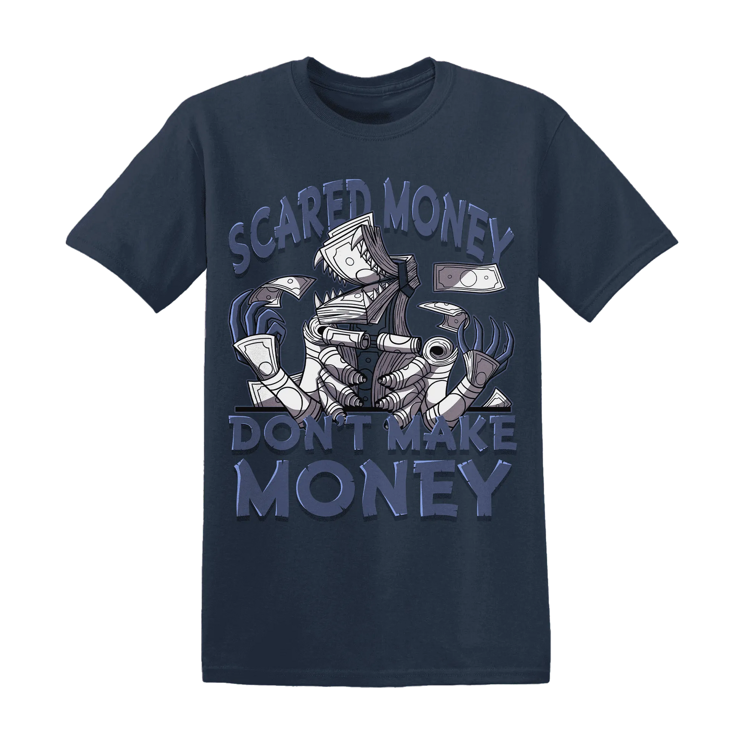 Low-Diffused-Blue-11s-T-Shirt-Match-Scared-Money