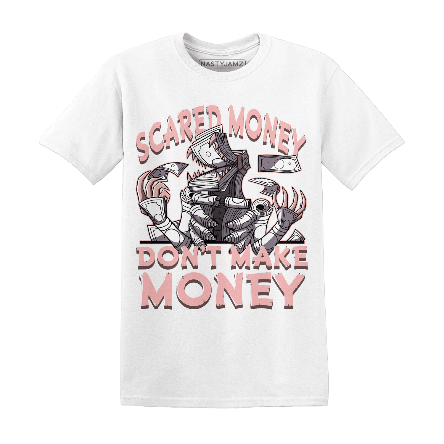 Low Legend Pink 11s T Shirt Match Scared Money - NastyJamz