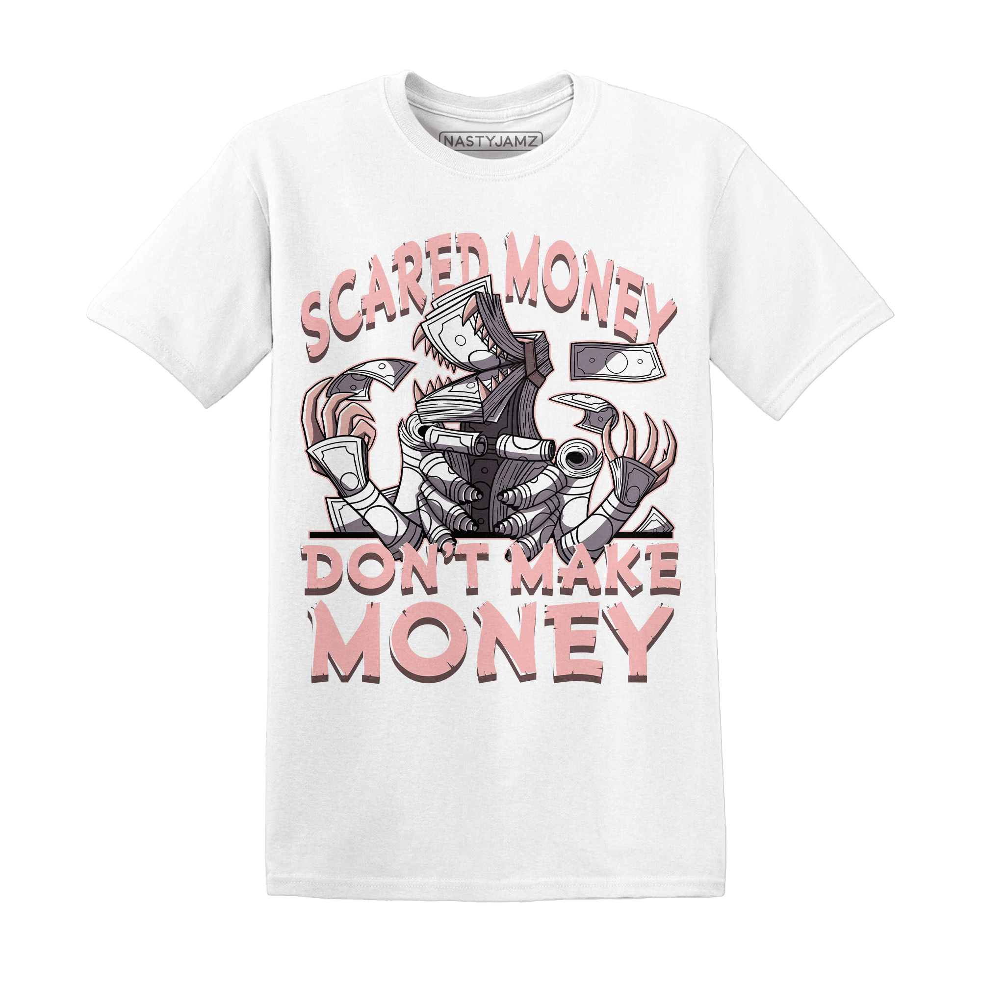 Low Legend Pink 11s T Shirt Match Scared Money - NastyJamz