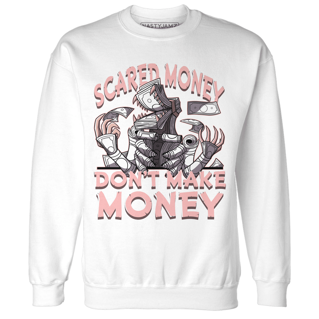 Low Legend Pink 11s Sweatshirt Match Scared Money - NastyJamz