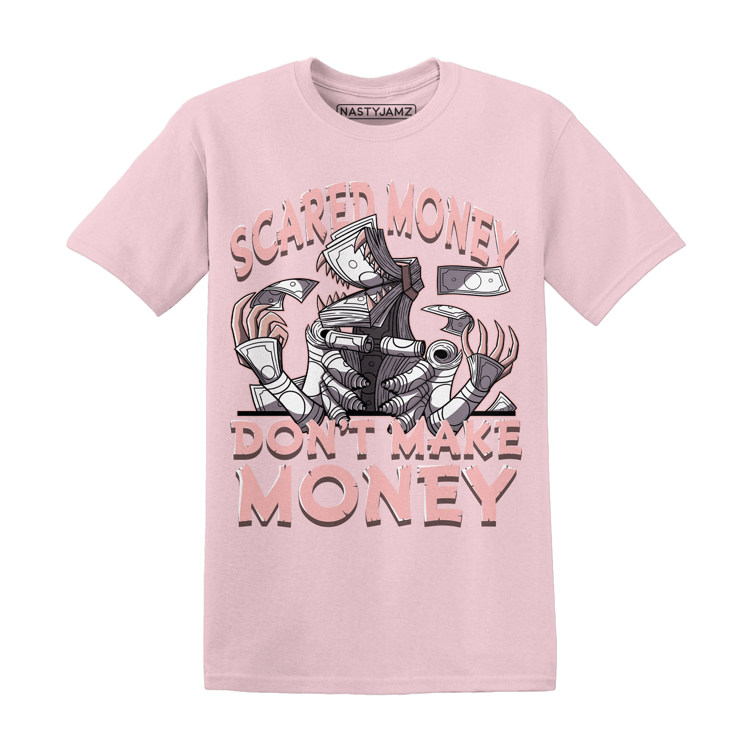 Low Legend Pink 11s T Shirt Match Scared Money - NastyJamz