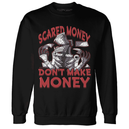 Black-Toe-Reimagined-Red-White-1s-NastyJamz-Sweatshirt-Match-Scared-Money