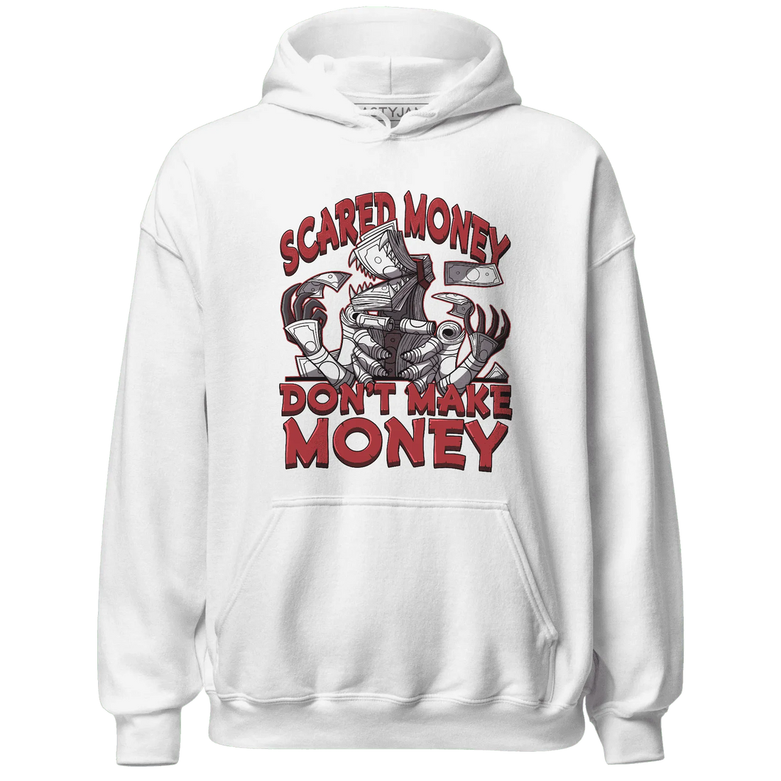 Black-Toe-Reimagined-Red-White-1s-NastyJamz-Hoodie-Match-Scared-Money
