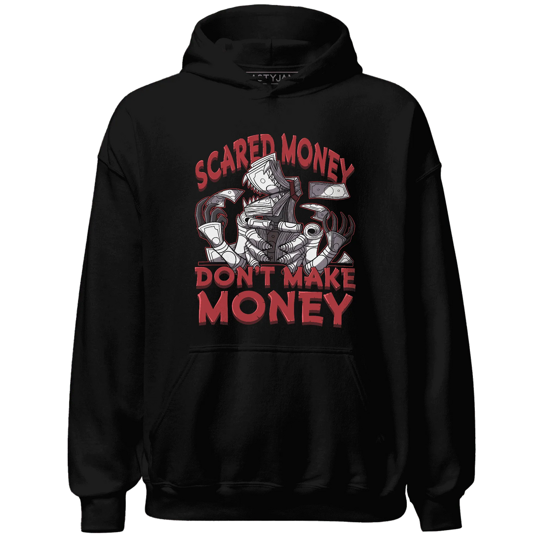Black-Toe-Reimagined-Red-White-1s-NastyJamz-Hoodie-Match-Scared-Money