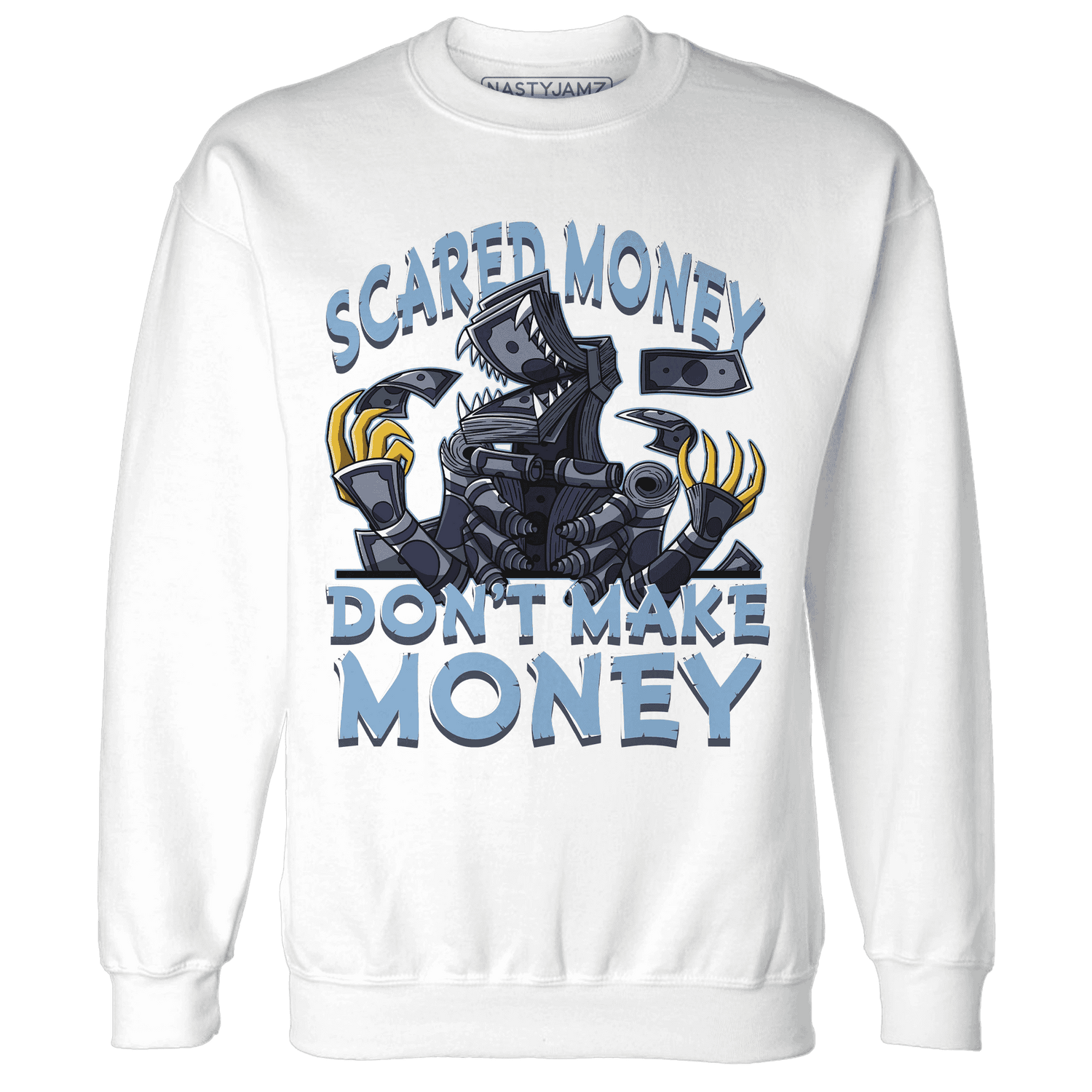First In Flight 1s Sweatshirt Match Scared Money - NastyJamz
