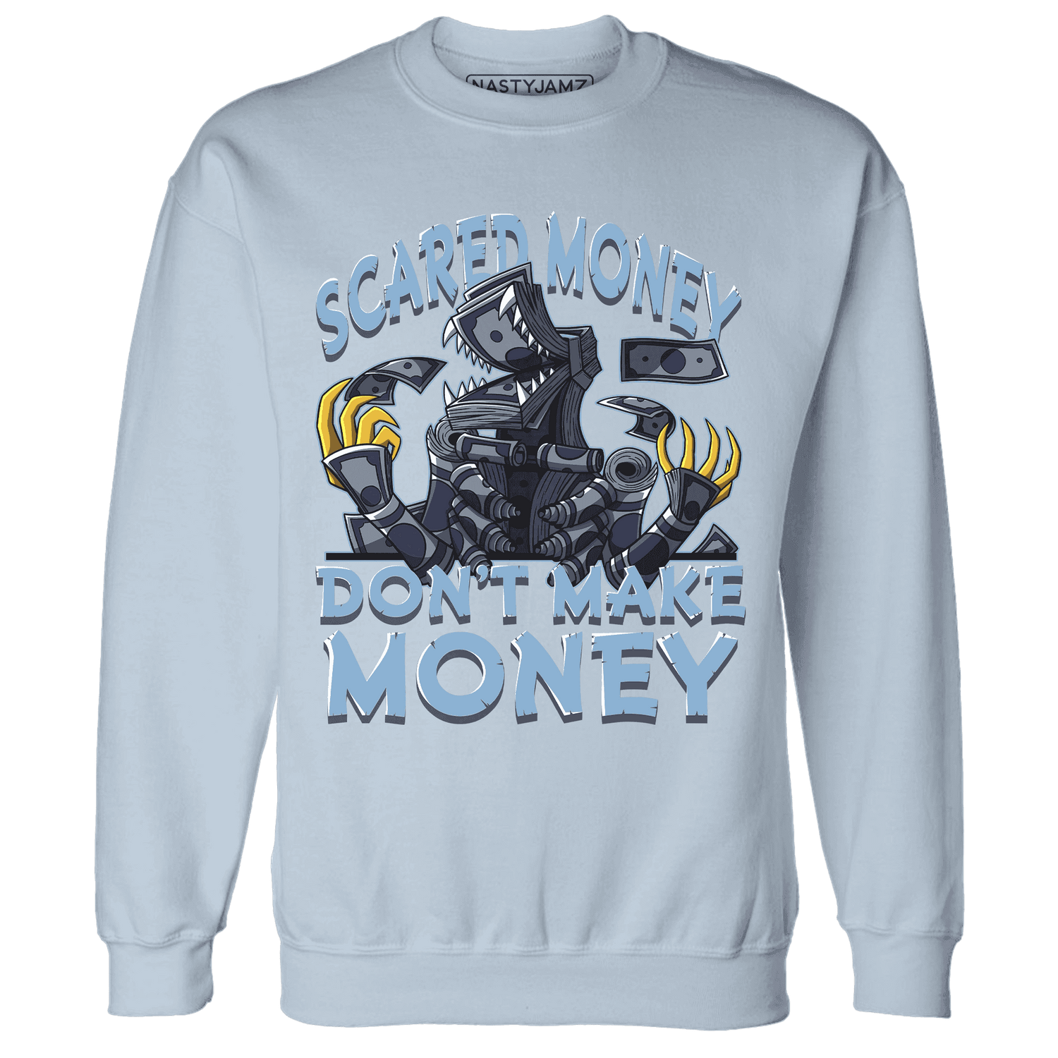 First In Flight 1s Sweatshirt Match Scared Money - NastyJamz