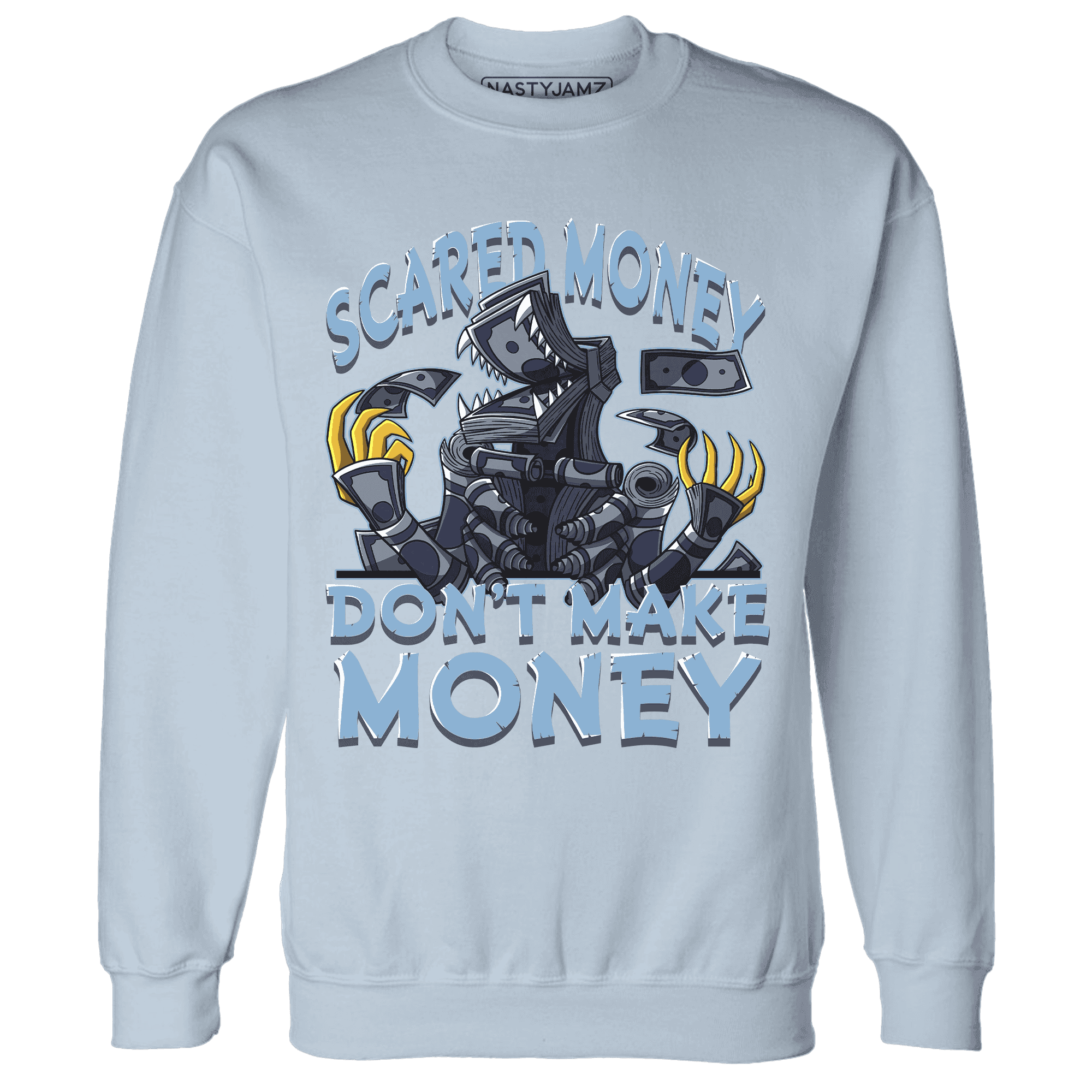 First In Flight 1s Sweatshirt Match Scared Money - NastyJamz