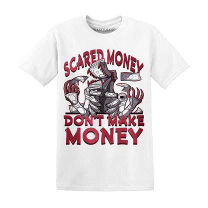 High 85 Metallic Burgundy 1s T Shirt Match Scared Money - NastyJamz