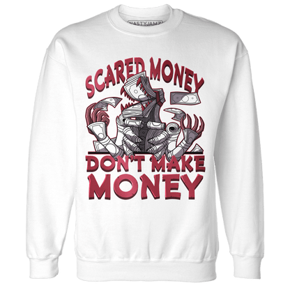 High 85 Metallic Burgundy 1s Sweatshirt Match Scared Money - NastyJamz