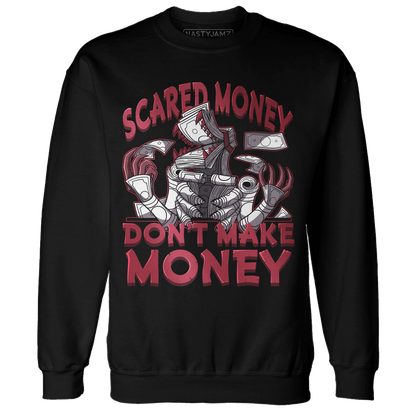 High 85 Metallic Burgundy 1s Sweatshirt Match Scared Money - NastyJamz