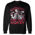High 85 Metallic Burgundy 1s Sweatshirt Match Scared Money - NastyJamz