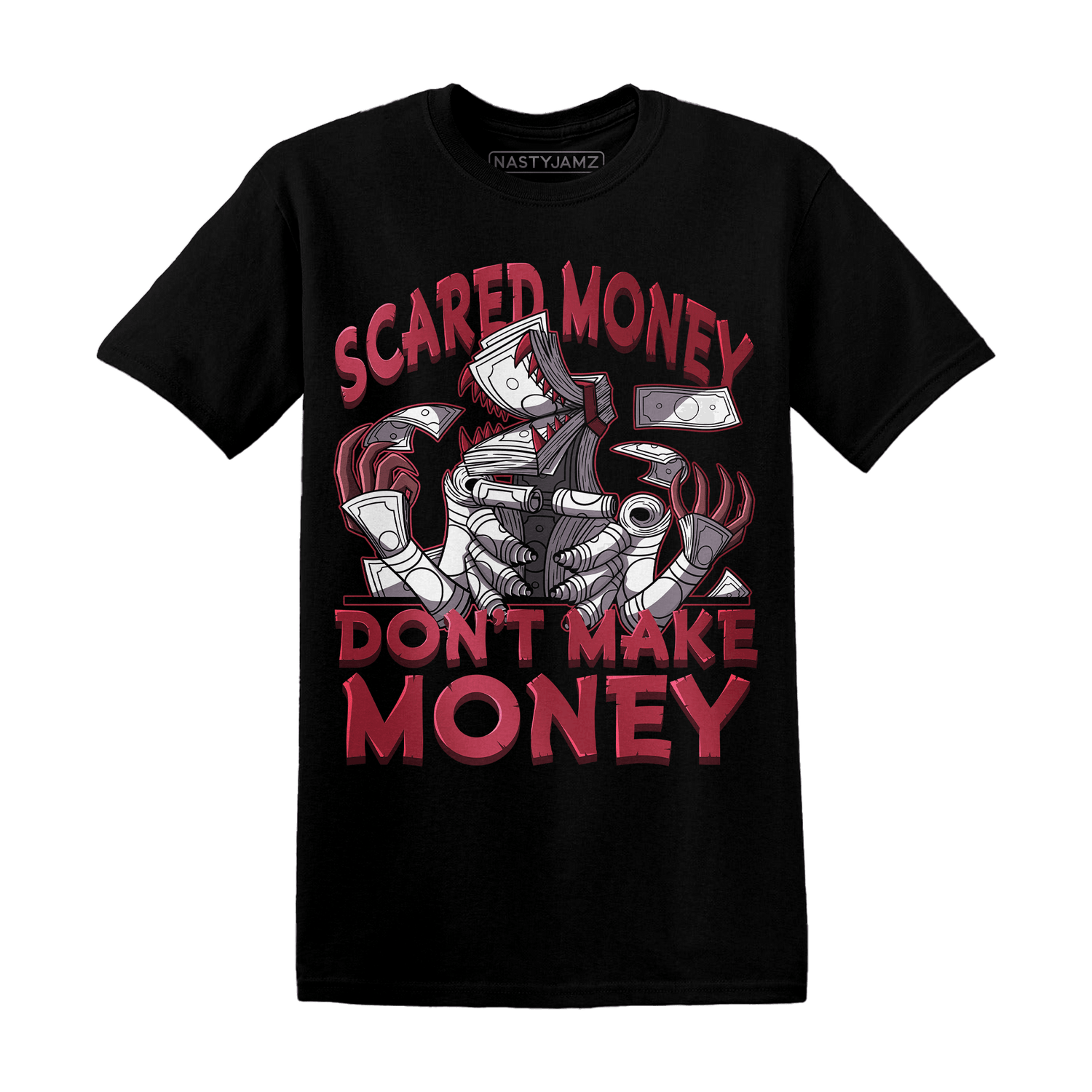 High 85 Metallic Burgundy 1s T Shirt Match Scared Money - NastyJamz