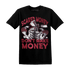 High 85 Metallic Burgundy 1s T Shirt Match Scared Money - NastyJamz