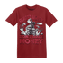 High 85 Metallic Burgundy 1s T Shirt Match Scared Money - NastyJamz