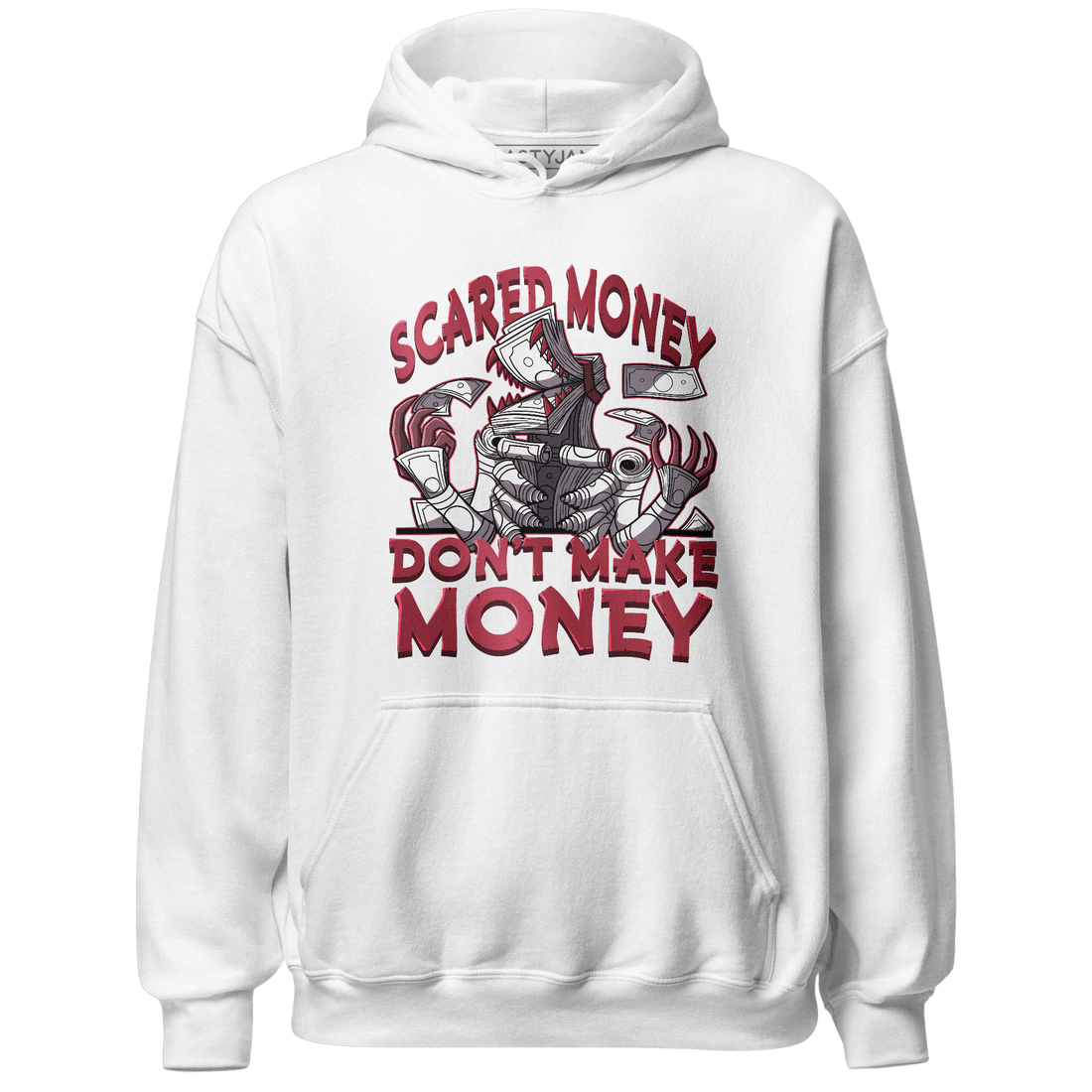 High 85 Metallic Burgundy 1s Hoodie Match Scared Money - NastyJamz
